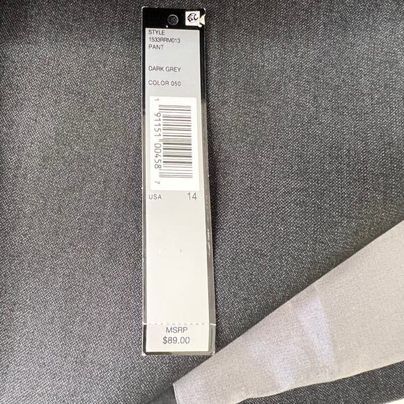 Tahari ASL Peak Collar One Button Blazer Dark Grey Womens Size 16 - Picture 7 of 7